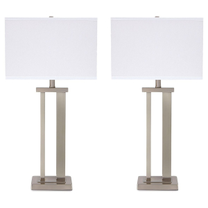 Aniela - Metal Table Lamp (Set of 2) - Silver Finish