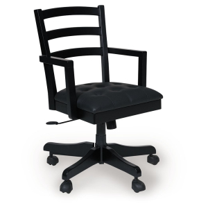 Wildenauer - Home Office Swivel Desk Chair - Brown / Black