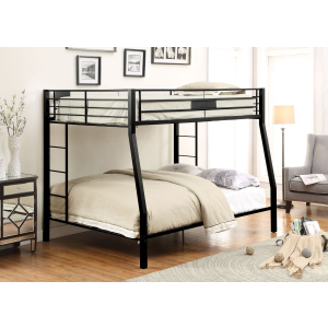 Limbra - Full Long/Queen Bunk Bed - Sandy Black