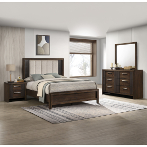 Carlton - Queen 4 Piece Bedroom Set - Brown