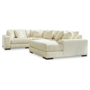 Lindyn - 4-Piece Sectional With Raf Corner Chaise - Ivory