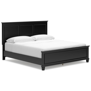 Lanolee - California King Panel Bed - Black