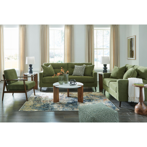 Bixler - 3 Pc. - Sofa, Loveseat, Accent Chair - Olive