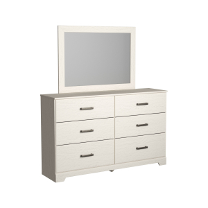 Stelsie - Dresser, Mirror - White