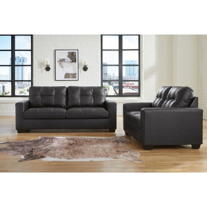 Barlin Mills - 2 Pc. - Sofa, Loveseat - Carbon