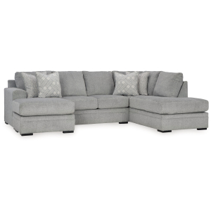 Casselbury - 2-Piece Sectional With Raf Corner Chaise - Cement