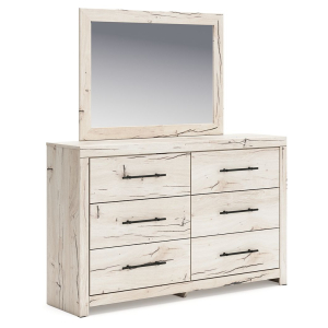 Lawroy - Dresser And Mirror - Light Natural