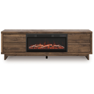 Zadilyn - 72## TV Stand With Electric Fireplace - Brown