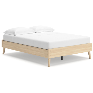 Cabinella - Full Platform Bed - Tan