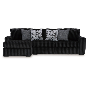 Midnight-Madness - 2-Piece Sectional Sofa With Laf Corner Chaise - Onyx
