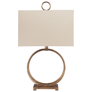 Mahala - Metal Table Lamp  - Antique Gold Finish