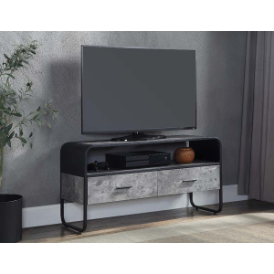 Raziela - 22## TV Stand - Concrete Gray & Black