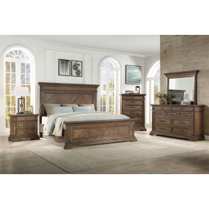 Mar Vista - 5/0 Queen 5 Piece Bedroom Set (Bed & Dresser & Mirror & Chest & Nightstand) - Walnut