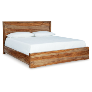 Dressonni - King Panel Bed - Brown