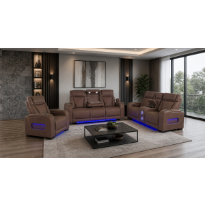 Titan 3pc Power Reclining Set with Massage & Speakers
