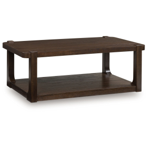 Breckington - Rectangle Cocktail Table - Dark Brown