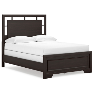Covetown - Full Panel Bed - Dark Brown