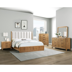 Westcott - Queen 5 Piece Bedroom Set - Cerused Natural