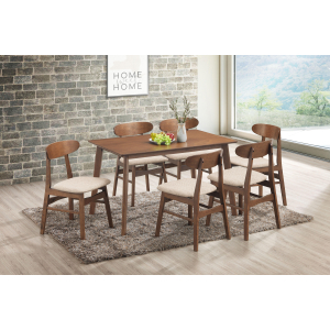 Morocco - 7 Piece Dining Room Set (Rectangle Dining Table & 6 Chairs) - Natural