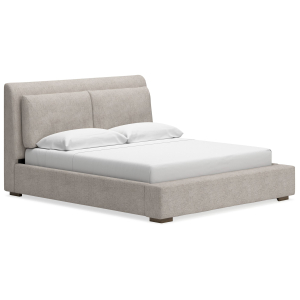 Cabalynn - California King Upholstered Bed - Light Brown