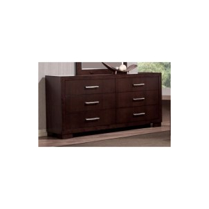 Jessica - 6-Drawer Dresser - Cappuccino