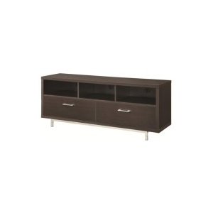 Casey - 2-Drawer Engineered Wood TV Stand - Cappuccino