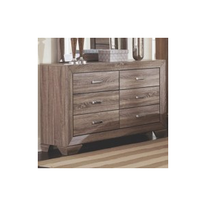 Kauffman - 6-Drawer Dresser - Washed Taupe