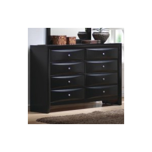 Briana - 8-Drawer Dresser - Black
