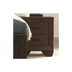 Kauffman - 2-Drawer Nightstand - Dark Cocoa
