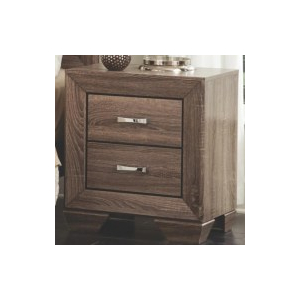 Kauffman - 2-Drawer Nightstand - Washed Taupe