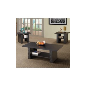Rodez - 3 Piece Engineered Wood Coffee Table Set - Black Oak