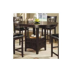 Lavon - Oval Extension Counter Dining Table - Espresso