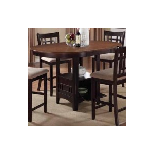 Lavon - Oval Extension Counter Dining Table - Light Chestnut
