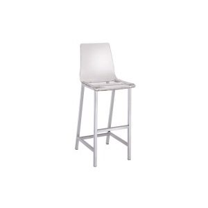 Juelia - Bar Stools (Set of 2) - Chrome And Clear Acrylic