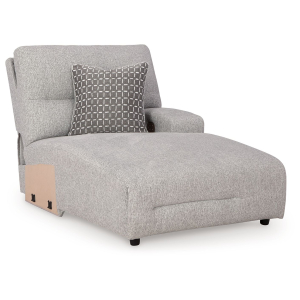 Acklen Place - Raf Power Reclining Back Chaise - Pewter