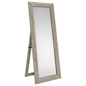 Cadence - Tempered Glass Full Length Mirror - Gray Washed Oak