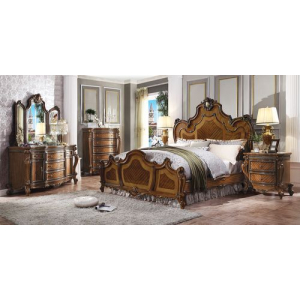 Picardy - California King Bed - Honey Oak