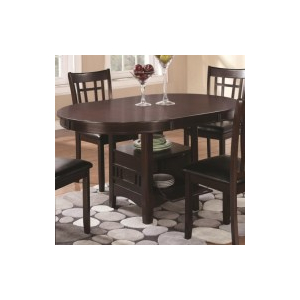 Lavon - Oval Extension Leaf Dining Table - Espresso