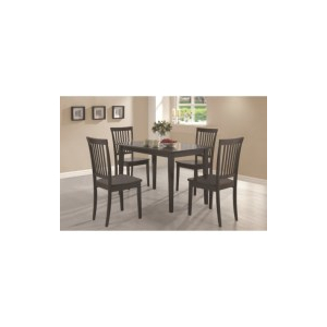 Gomez - 5 Piece Rectangular Dining Table Set - Cappuccino