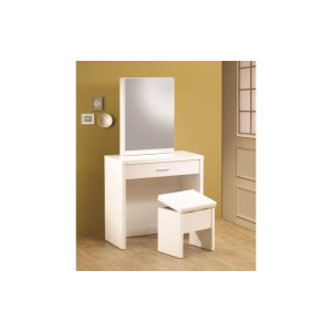 Harvey - Vanity Set With Lift - Top Stool - White