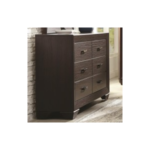 Kauffman - 6-Drawer Dresser - Dark Cocoa