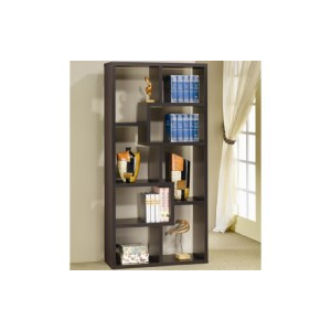 Theo - 7-Shelf Bookshelf - Cappuccino