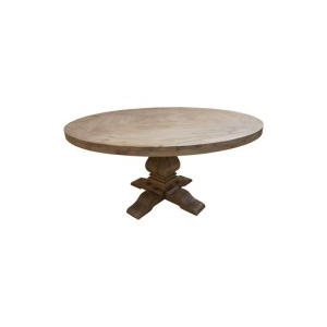 Florence - Round Wood Dining Table - Rustic Honey