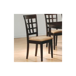 Gabriel - Lattice Back Side Chairs (Set of 2) - Cappuccino
