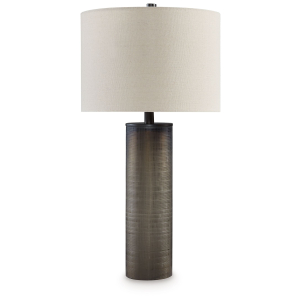 Dingerly - Glass Table Lamp - Brown