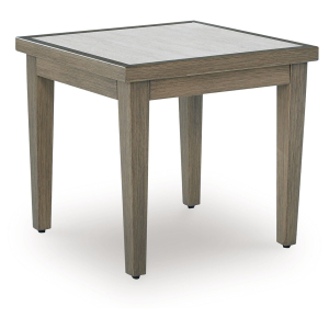Rainier Ranch - Square End Table - Brown / Beige