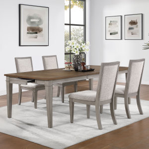 Mariana - Rectangle Table With 4 Chairs - Creme