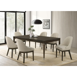 Reseda - 7 Piece Rectangular Dining Set - Ash Brown