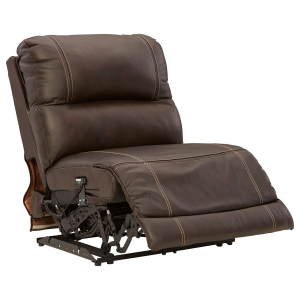 Dunleith - PWR Armless REC w/Adj Headrest - Chocolate