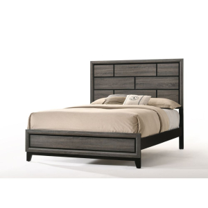 Valdemar - Queen Bed - Weathered Gray